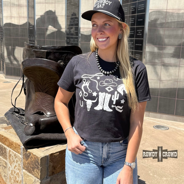 Western Collage Boxy Tee
