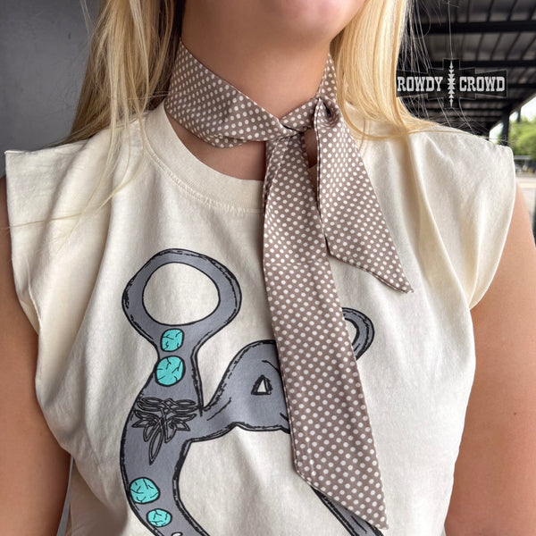 Taupe Dottie Wild Rag