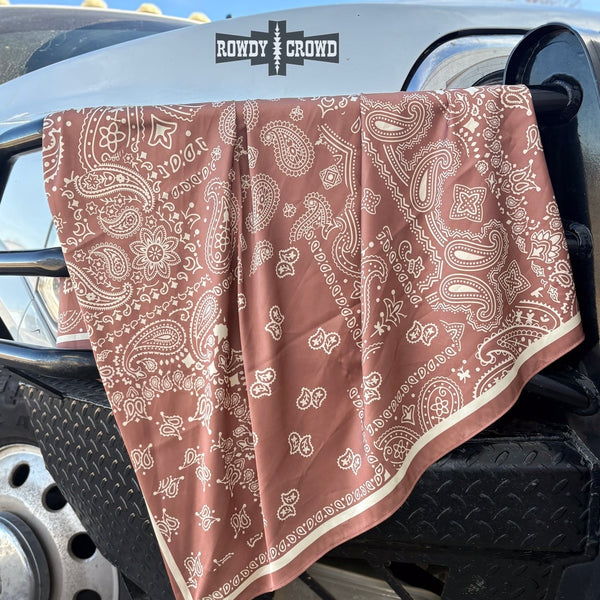 Mocha Paisley Creek Wild Rag