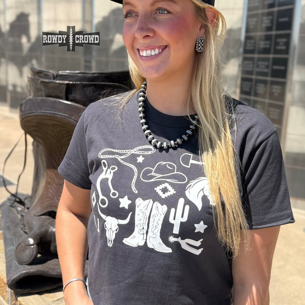 Western Collage Boxy Tee