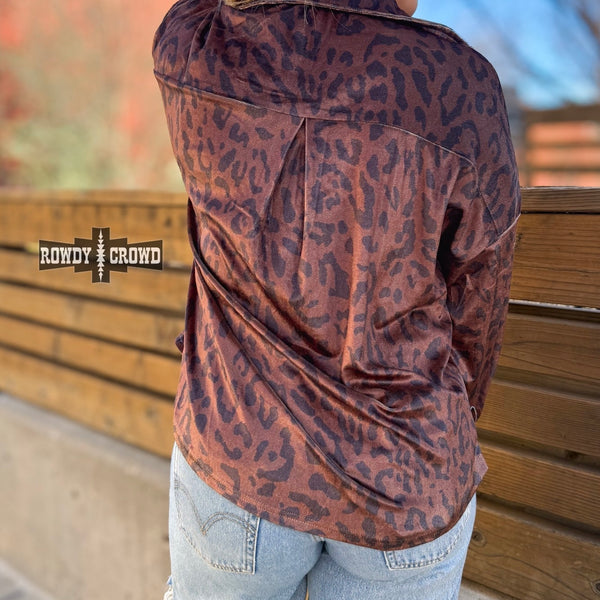 Leopard Lady Button Up