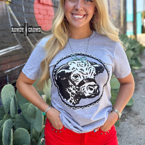 Happy Hereford Tee - GREY