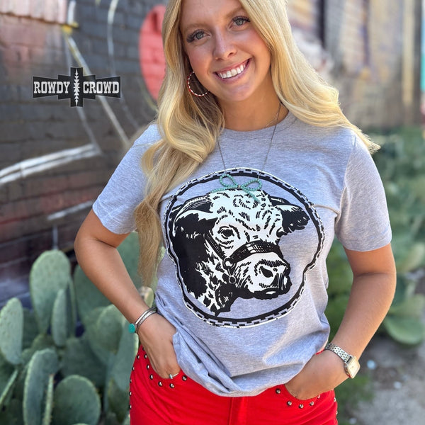 Happy Hereford Tee - GREY