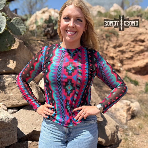 Retro Funk Mesh Top
