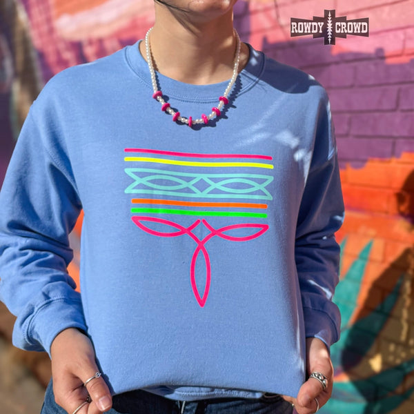 Neon Boot Stitch Sweatshirt