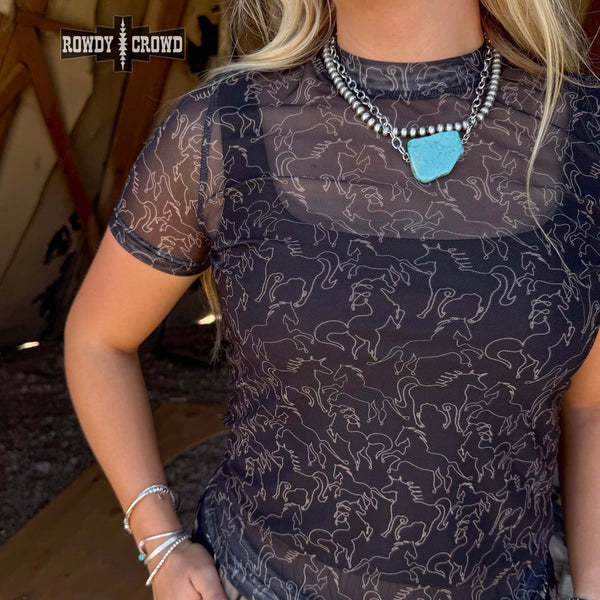Lariat Mesh Top