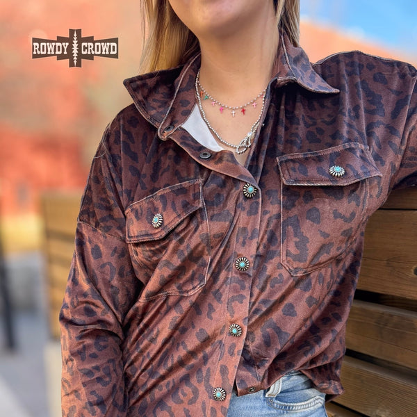 Leopard Lady Button Up