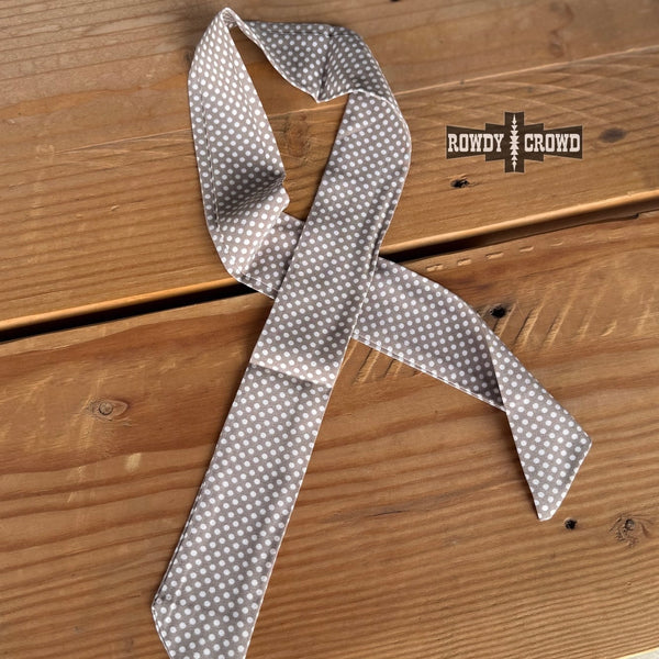 Taupe Dottie Wild Rag