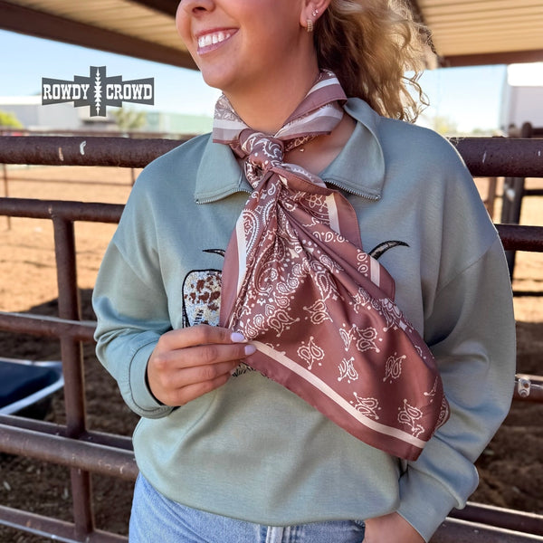 Mocha Paisley Creek Wild Rag