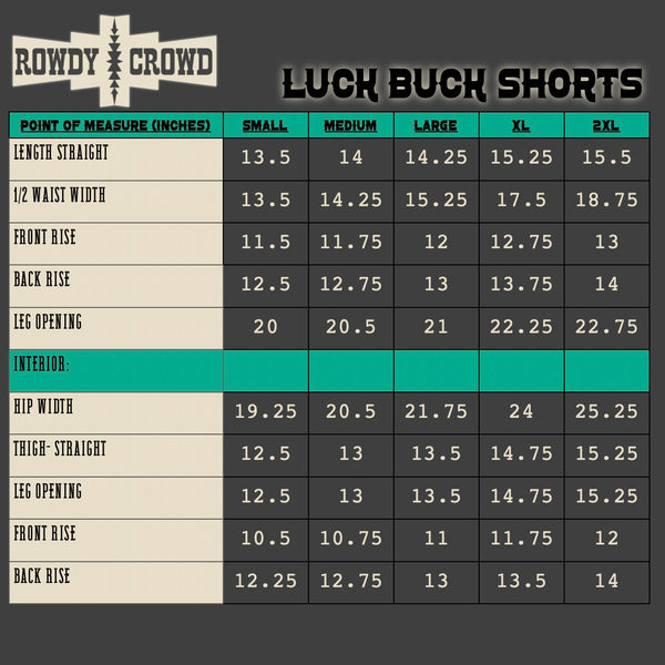 Lucky Buck Shorts - Bar L Boutique