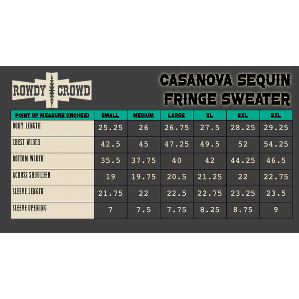 Casanova Sequin Fringe Sweater