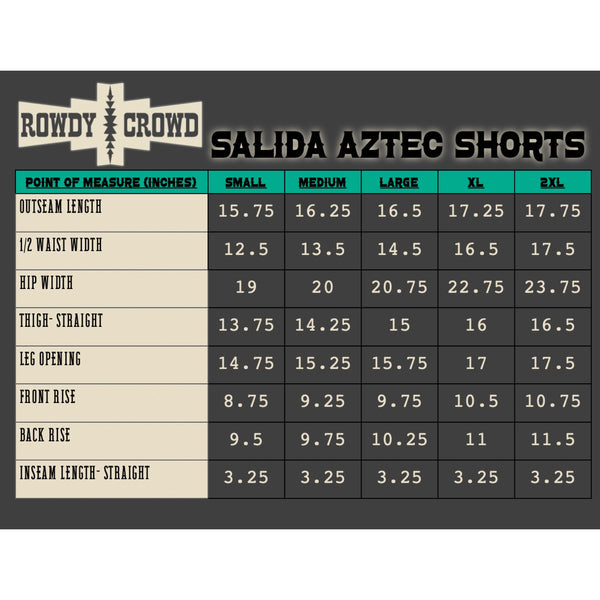 Salida Aztec Shorts - Bar L Boutique