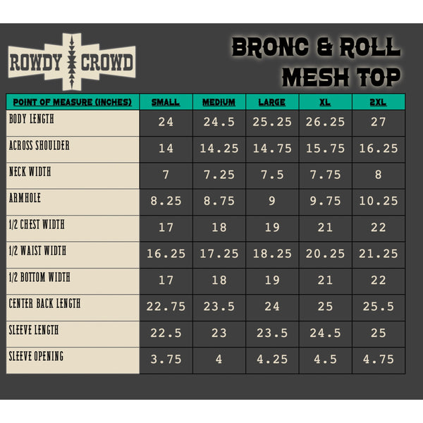 Bronc & Roll Mesh Top